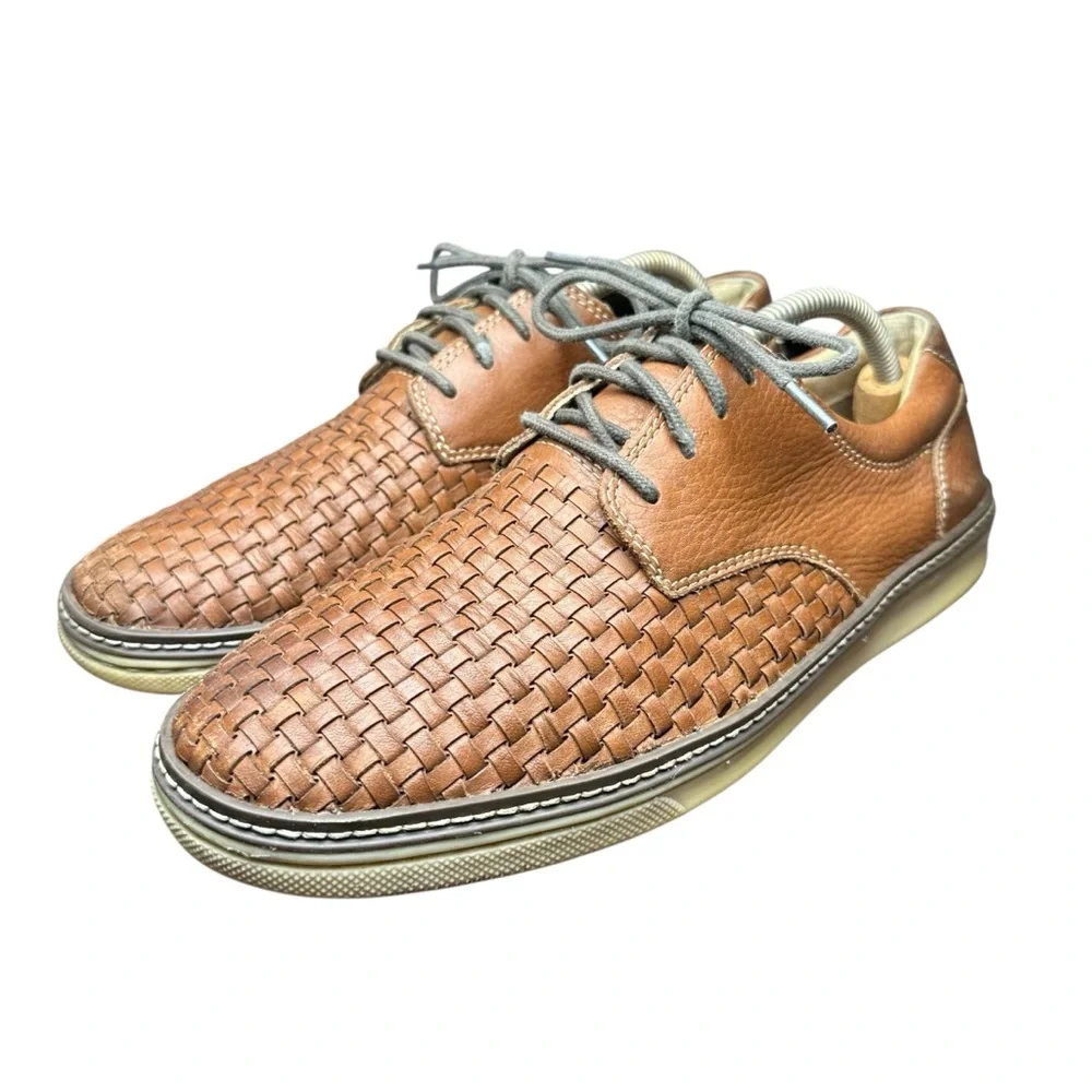 Johnston & Murphy Mcguffey Woven Plain Toe Sneakers - 25-3612 - Men’s Size 8.5 M